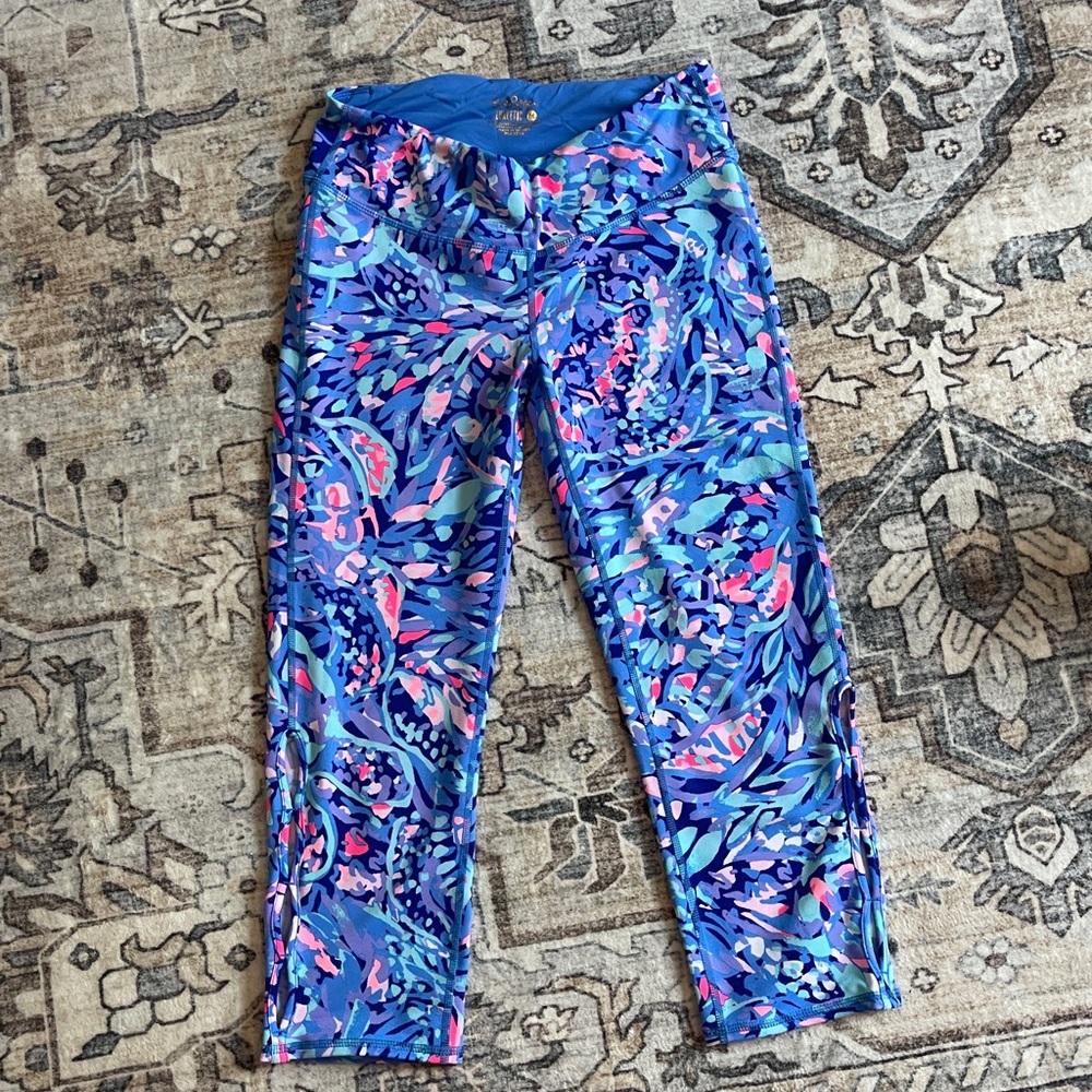 Vibrant Blue and Pink Lilly Pulitzer Leggings